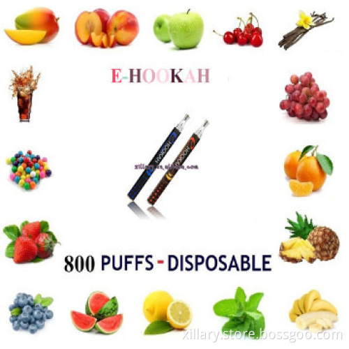 800puffs disposable e-cigar tobacco hookah